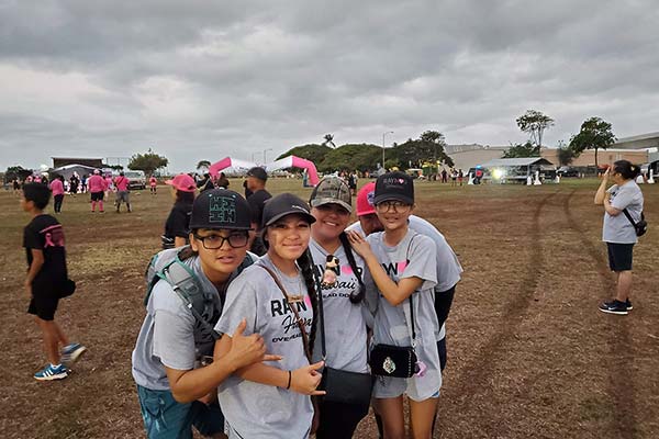 image of Raynor crewmembers at cancer walk